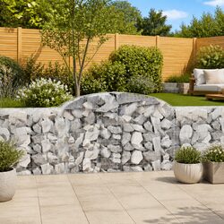 Versatile Arched Gabion Basket for Outdoor Use