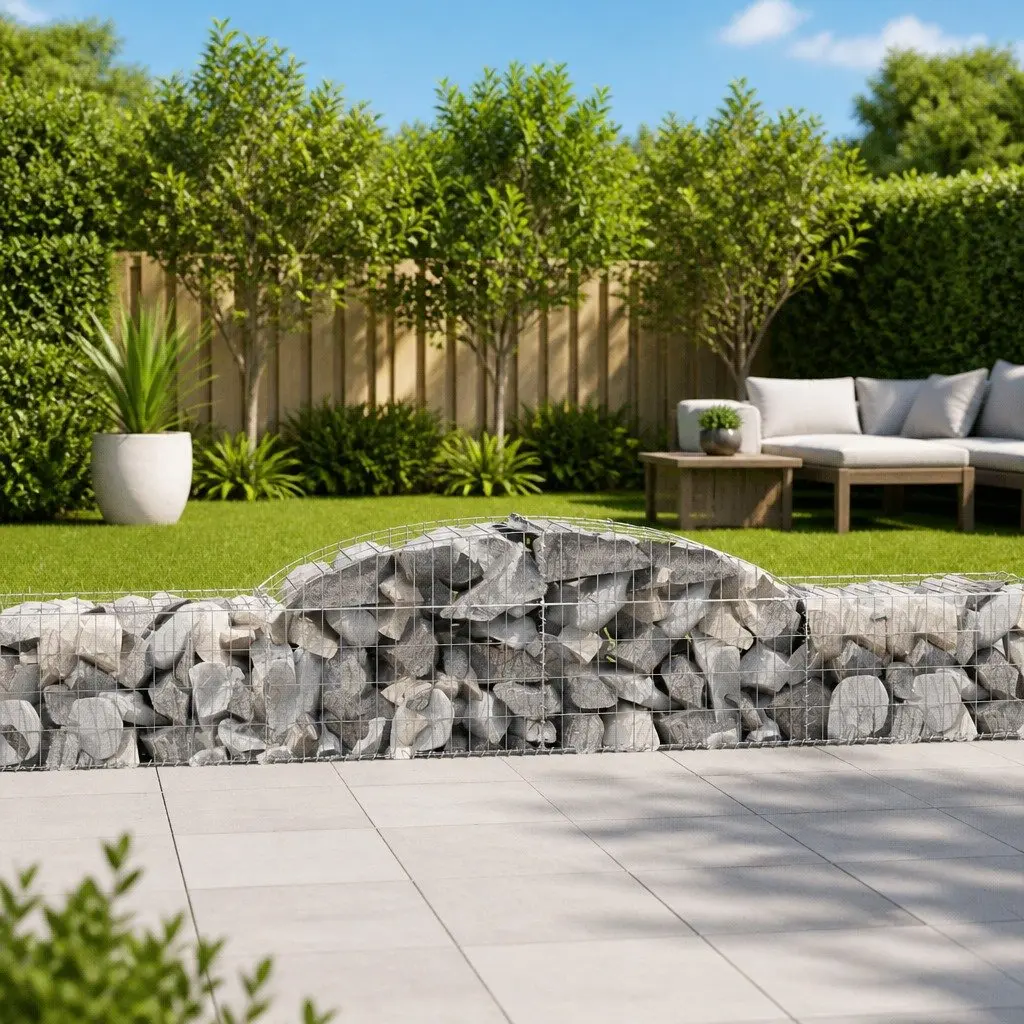 Arched Gabion Basket for Yard and Patio Use