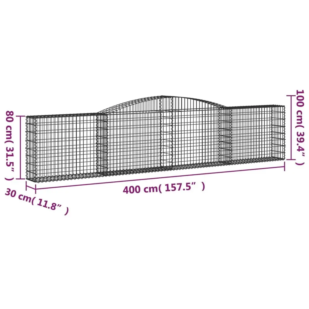 Arched Gabion Basket for Various Outdoor Uses