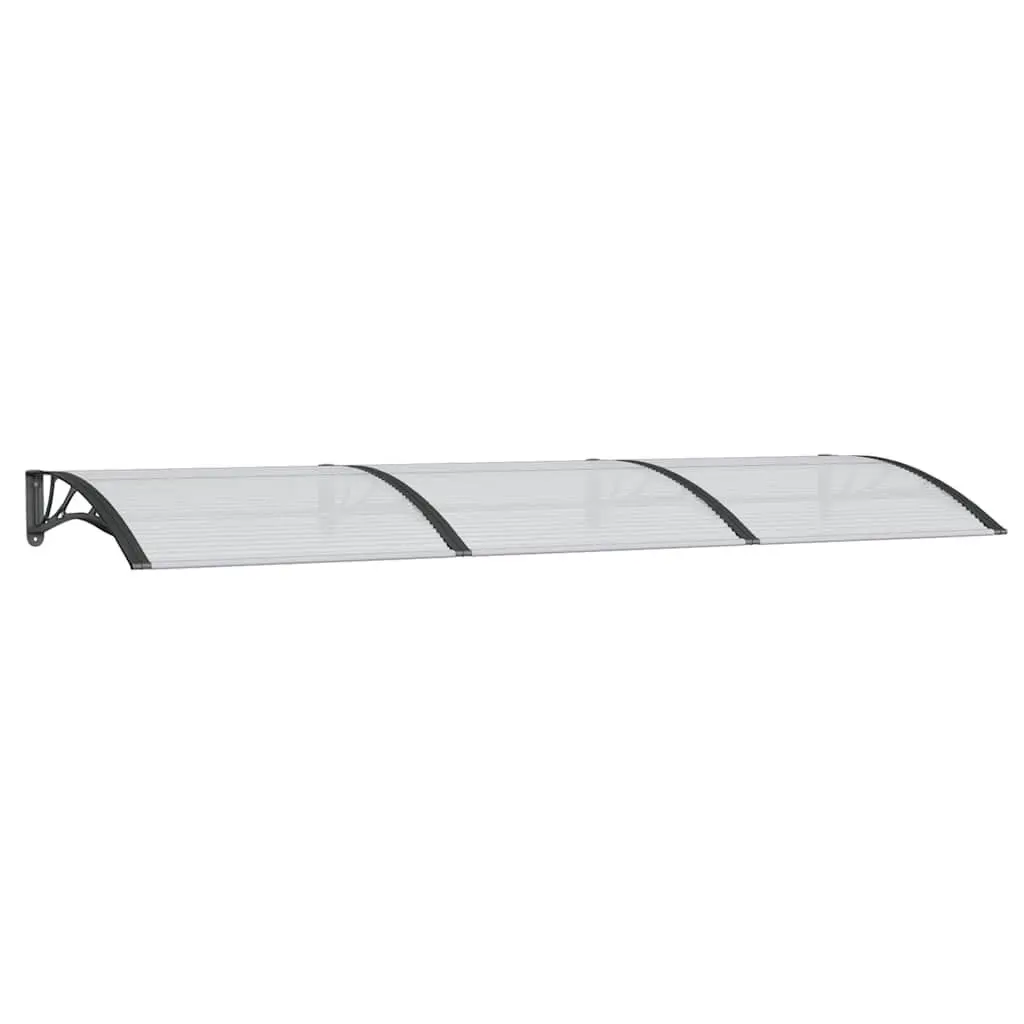 Door Canopy Polycarbonate 300x100 cm Black Weather Protection