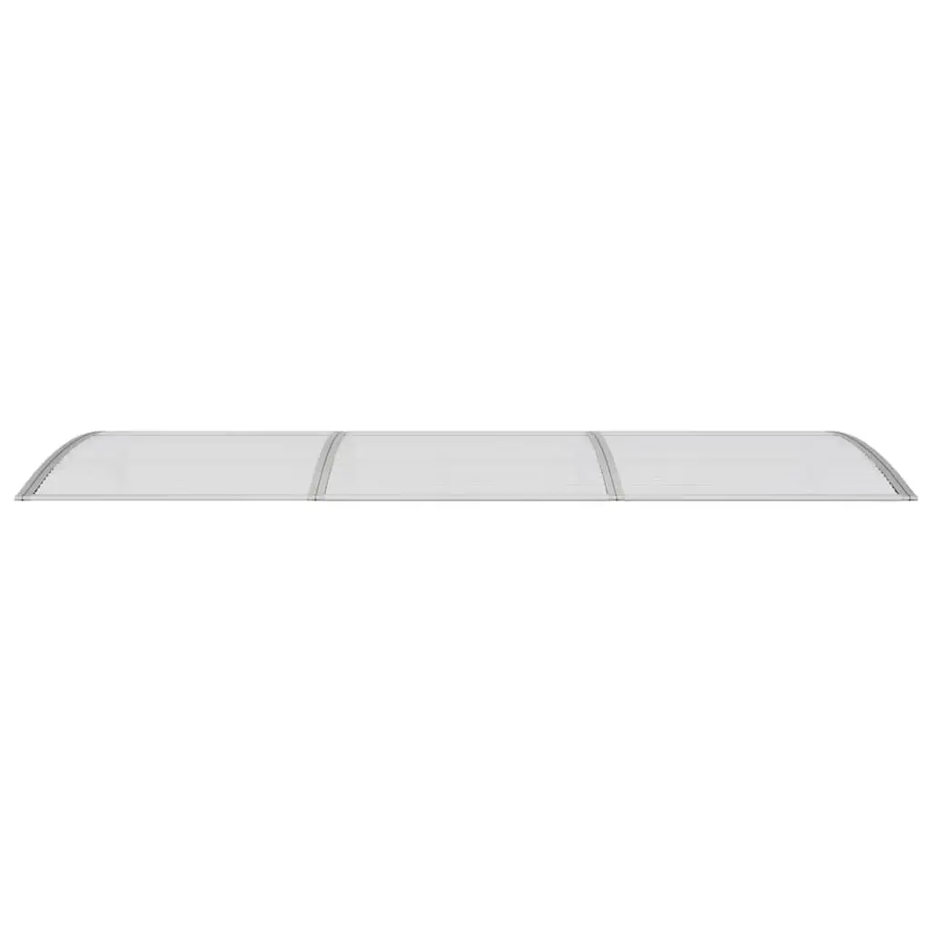 Grey Polycarbonate Door Canopy 300x100cm Weather Resistant Outdoor Entrance Shelter