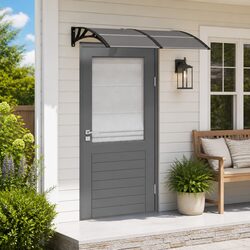 Practical Door Canopy 150x100cm for Rain and Snow Protection