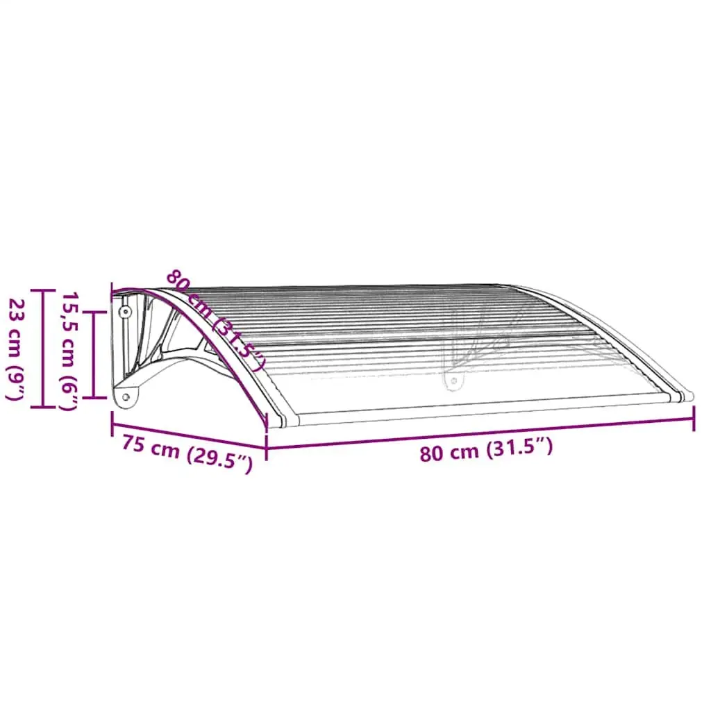 Door Canopy for Rain and Snow Protection