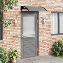 Practical Black Door Canopy 100x80 cm for Your Home