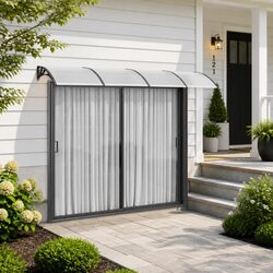 Practical Black Canopy 350x100cm for Doorways