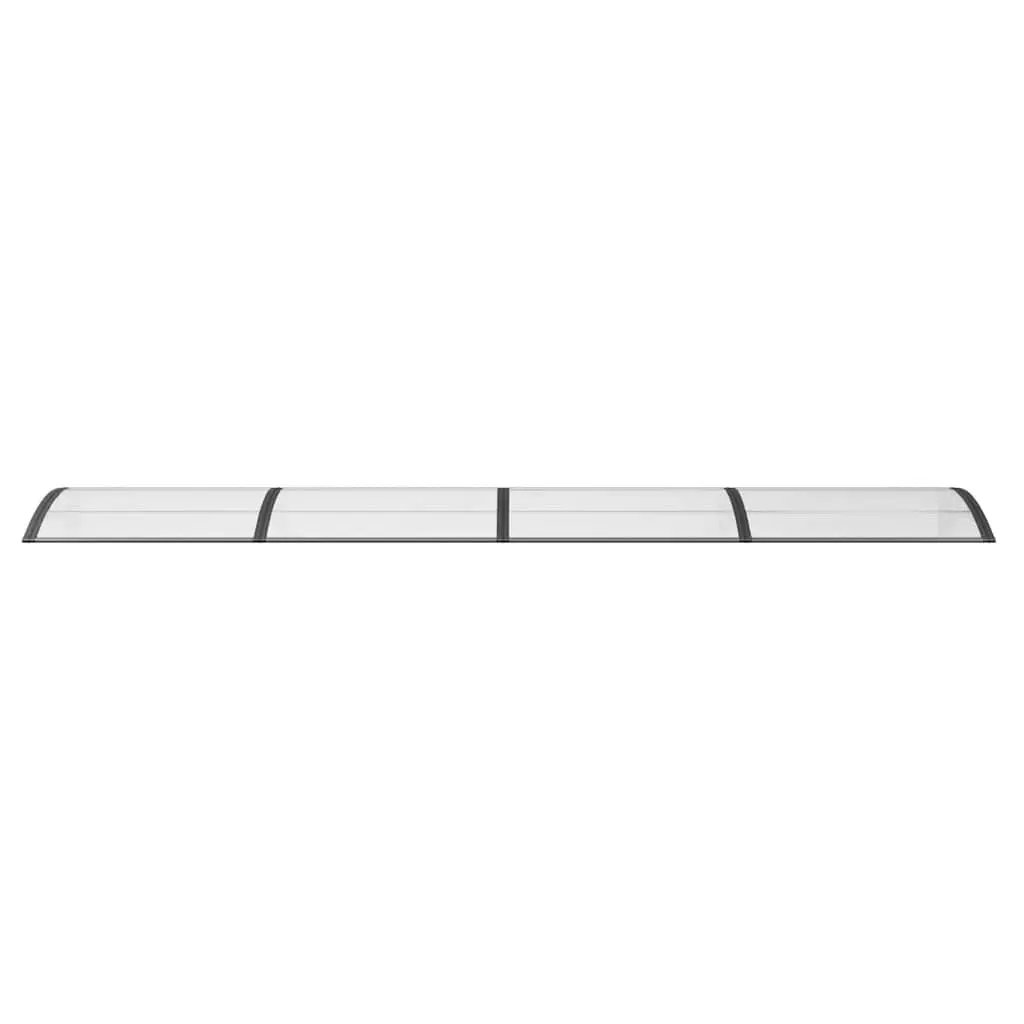 Canopy Awning Polycarbonate Black 400x100cm Outdoor Entrance Porch Shelter
