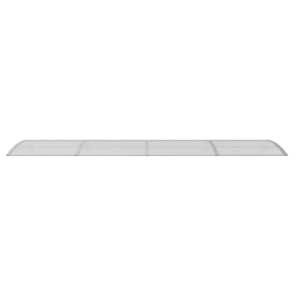 Door Canopy Polycarbonate 400x100cm Grey Outdoor Weather Shield