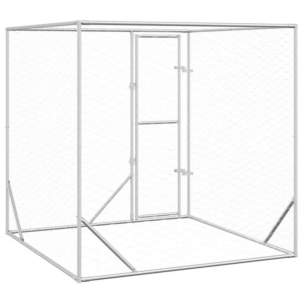 2x2x2m Outdoor Dog Kennel with Secure Lockable Door