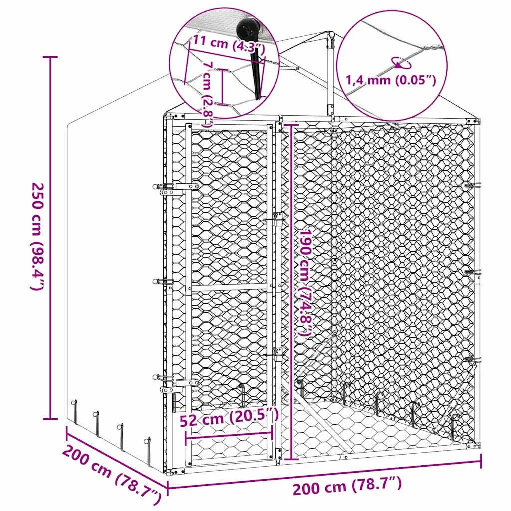 Outdoor Dog Kennel for Various Pets