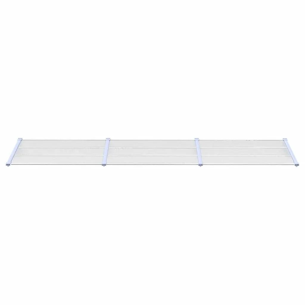 Door Canopy Polycarbonate Grey Transparent 358.5x90cm