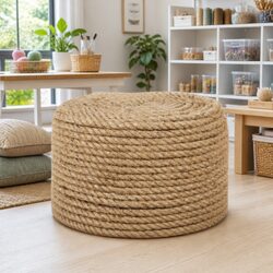 Jute Rope 25m Long 14mm Thick Natural Braided Twine Craft Garden Decorations