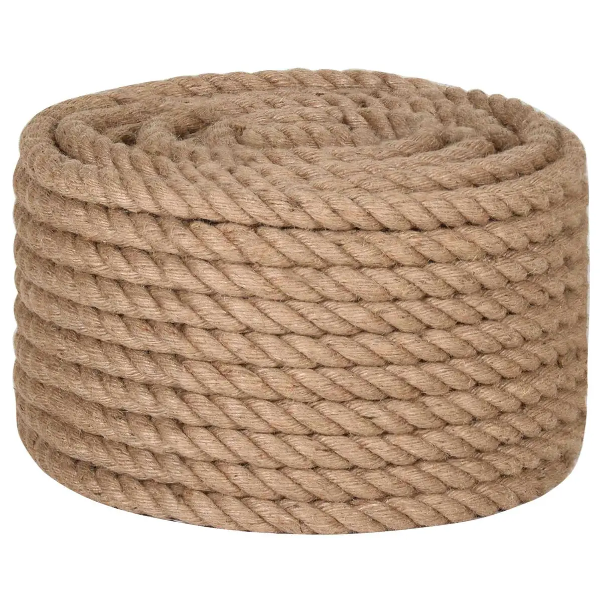 Natural Jute Rope 30mm x 10m Brown Strong Resilient Twine for Crafts Gardening Decorations Bundling