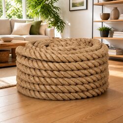 Jute Rope 5 m Long 40 mm Thick Natural Braided Twine Craft Garden Decorations