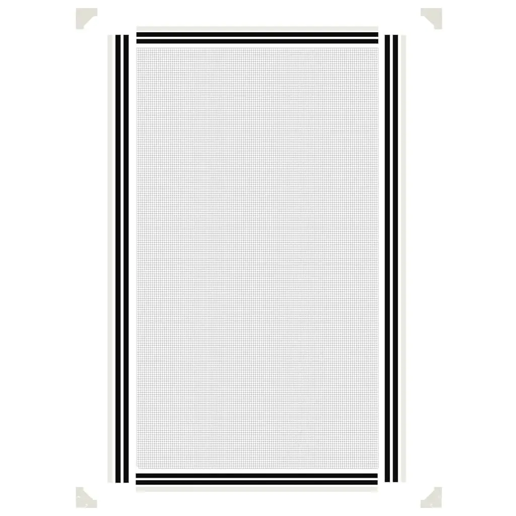 Magnetic Insect Screen for Windows White 80x140 cm Mesh Fly Protection