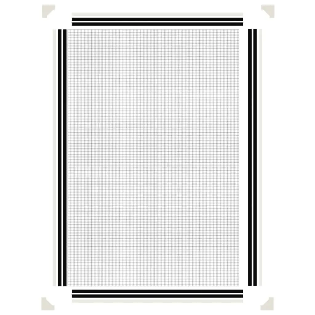 Insect Screen Magnetic Fibreglass Mesh 80x120cm White for Windows Easy Installation