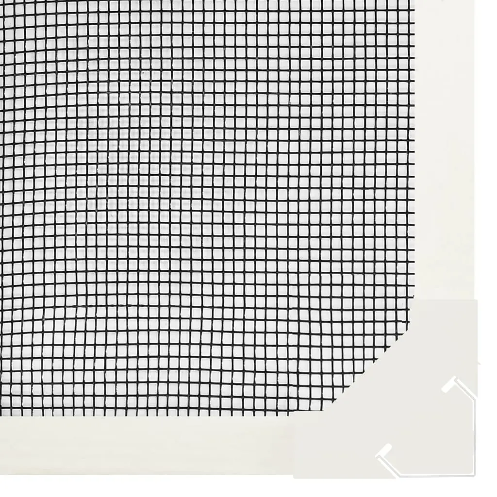 Insect Screen Magnetic Fibreglass Mesh 80x120cm White for Windows Easy Installation