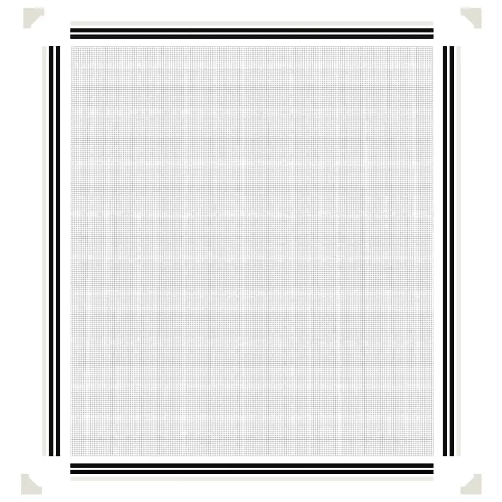 Magnetic Insect Screen for Windows White 120x140 cm Fly Mesh Protection