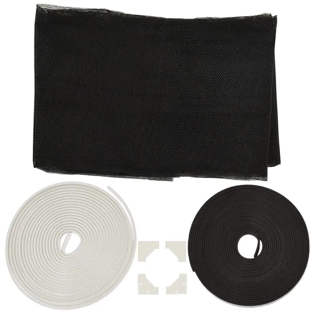 Insect Screen Fibreglass Mesh White 130x150cm Magnetic Tool-Free Installation