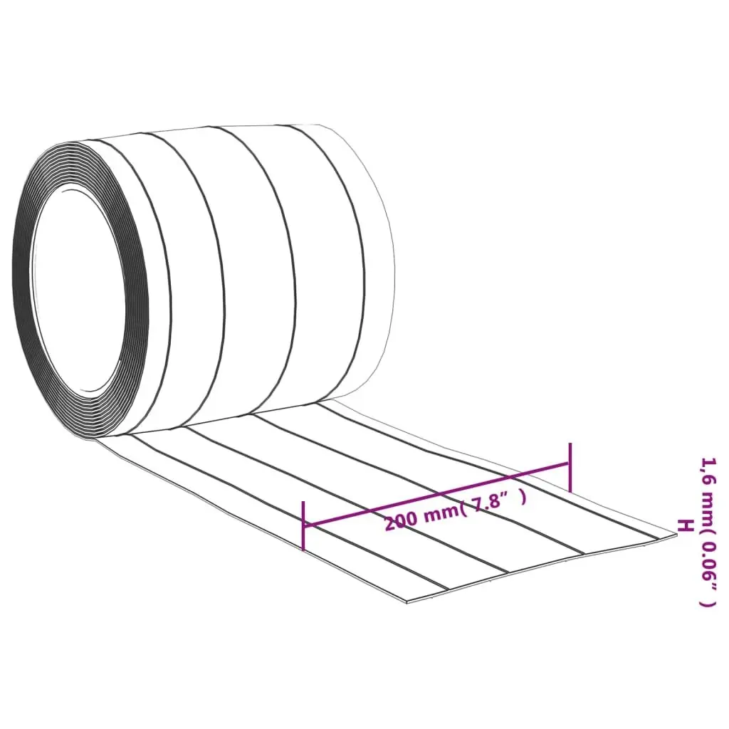 PVC Door Strip Transparent 200mm x 1.6mm 10m Roll for Thermal Insulation Indoor Outdoor Use