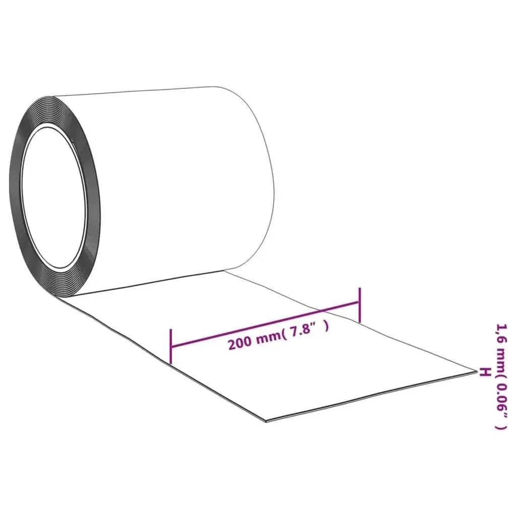 Door Curtain Strip Roll PVC 200mm Blue Thermal Insulation Noise Reduction 25m