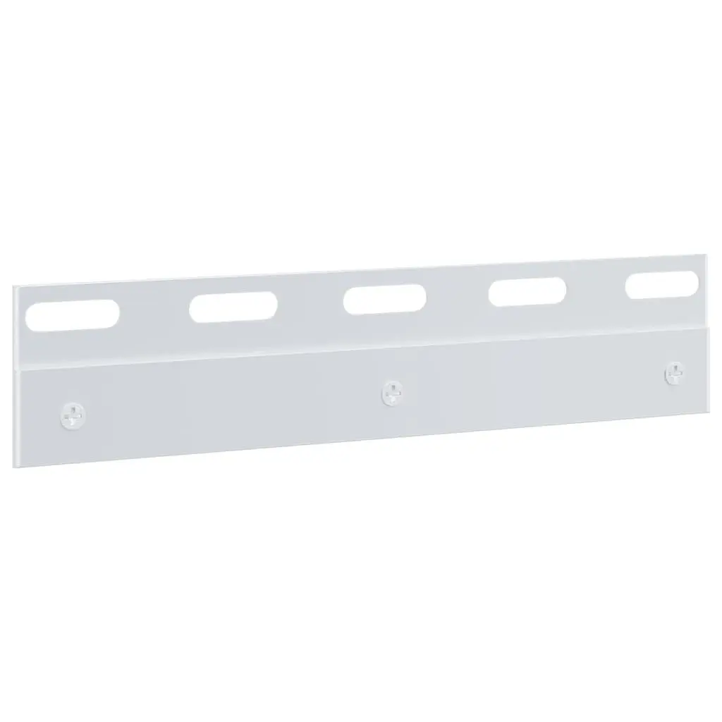Connecting Plates for Strip Curtains 6 pcs Silver 20 cm Stainless Steel
