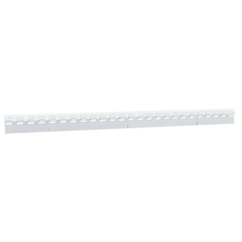 Connecting Plates for Strip Curtains 6 pcs Silver 20 cm Stainless Steel