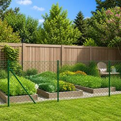 Practical 1x10m Chain Link Fence Panel for Secure Enclosures