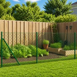 Practical 0.8x25m Green Chain Link Fence for Various Uses