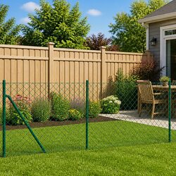 Practical Green Chain Link Fence Panel 1x10m for Versatile Use