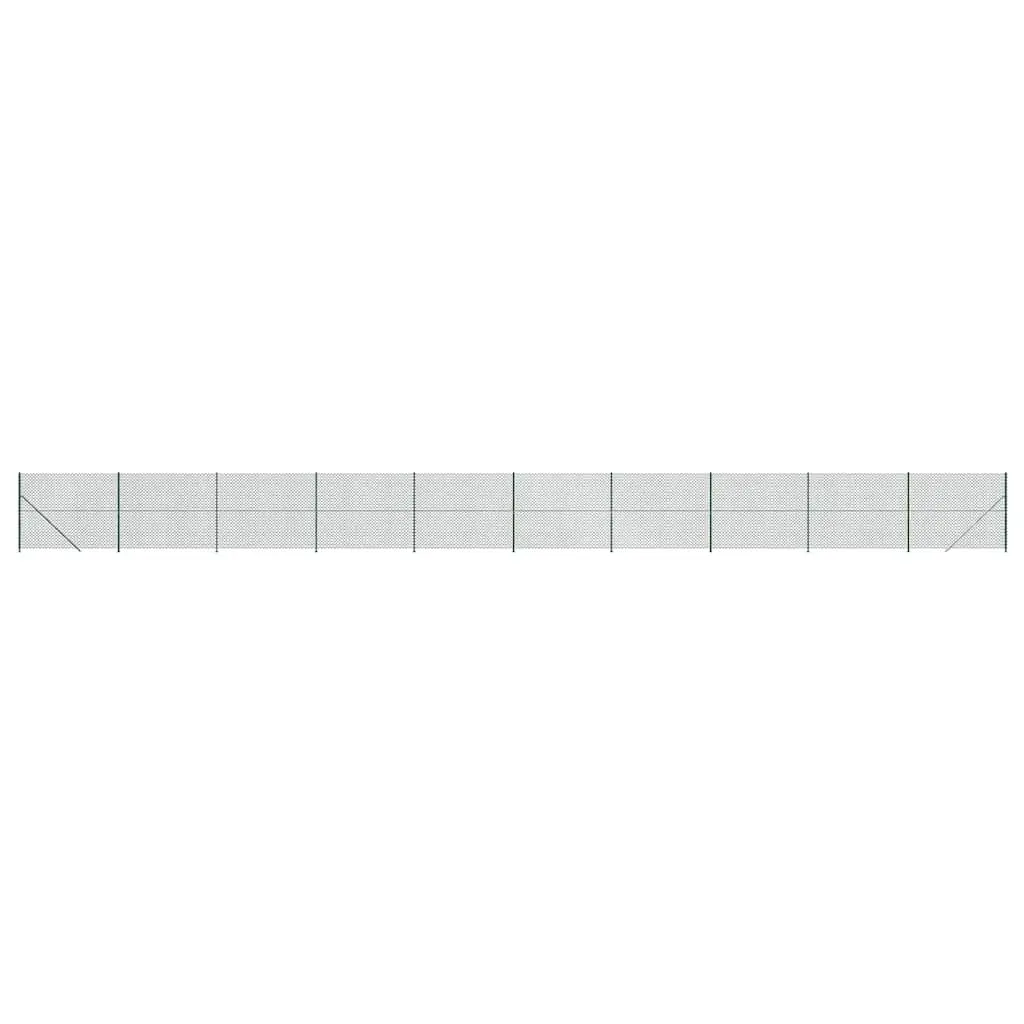 Green Chain Link Fence Panel