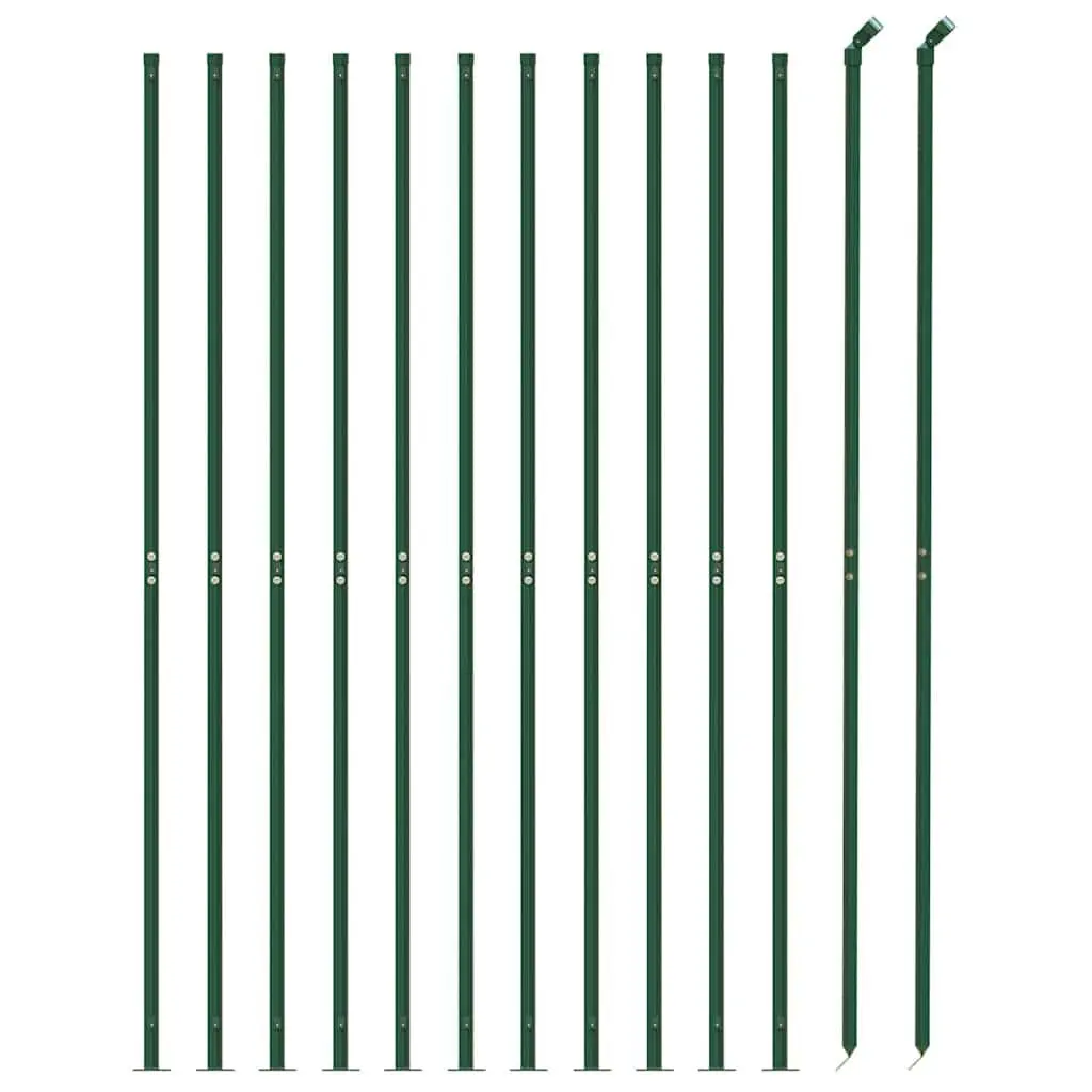Green Chain Link Fence Panel