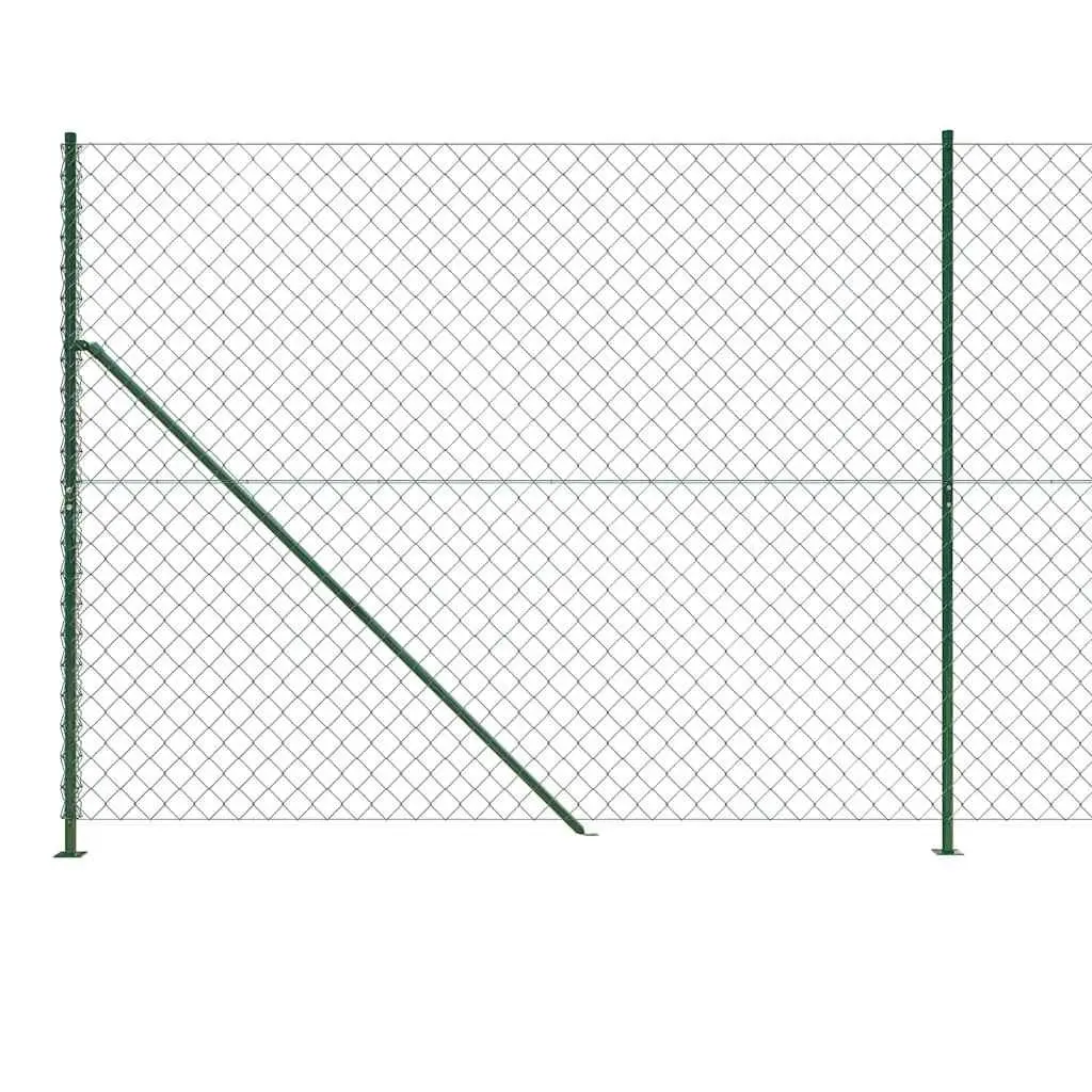Green Chain Link Fence Panel