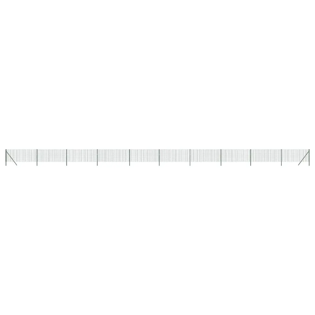 1x25m Green Wire Mesh Fence for Gardens