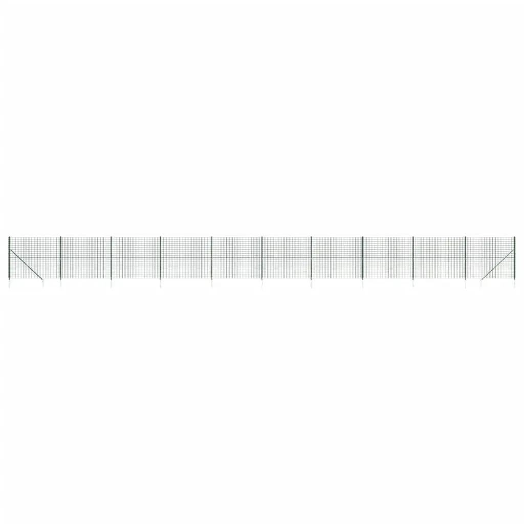 Wire Mesh Fence Steel Green 1.4x25m Garden Barrier Enclosure