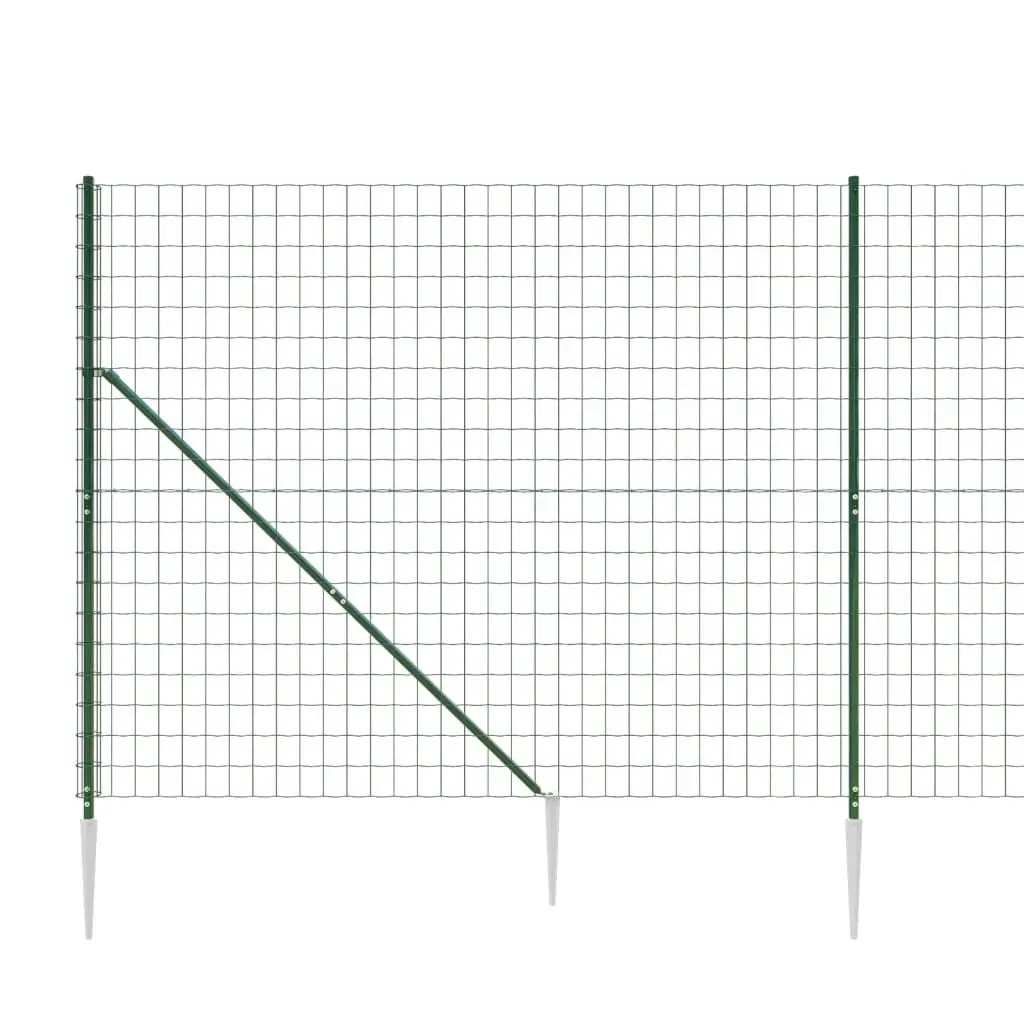 Wire Mesh Fence Steel Green 1.4x25m Garden Barrier Enclosure