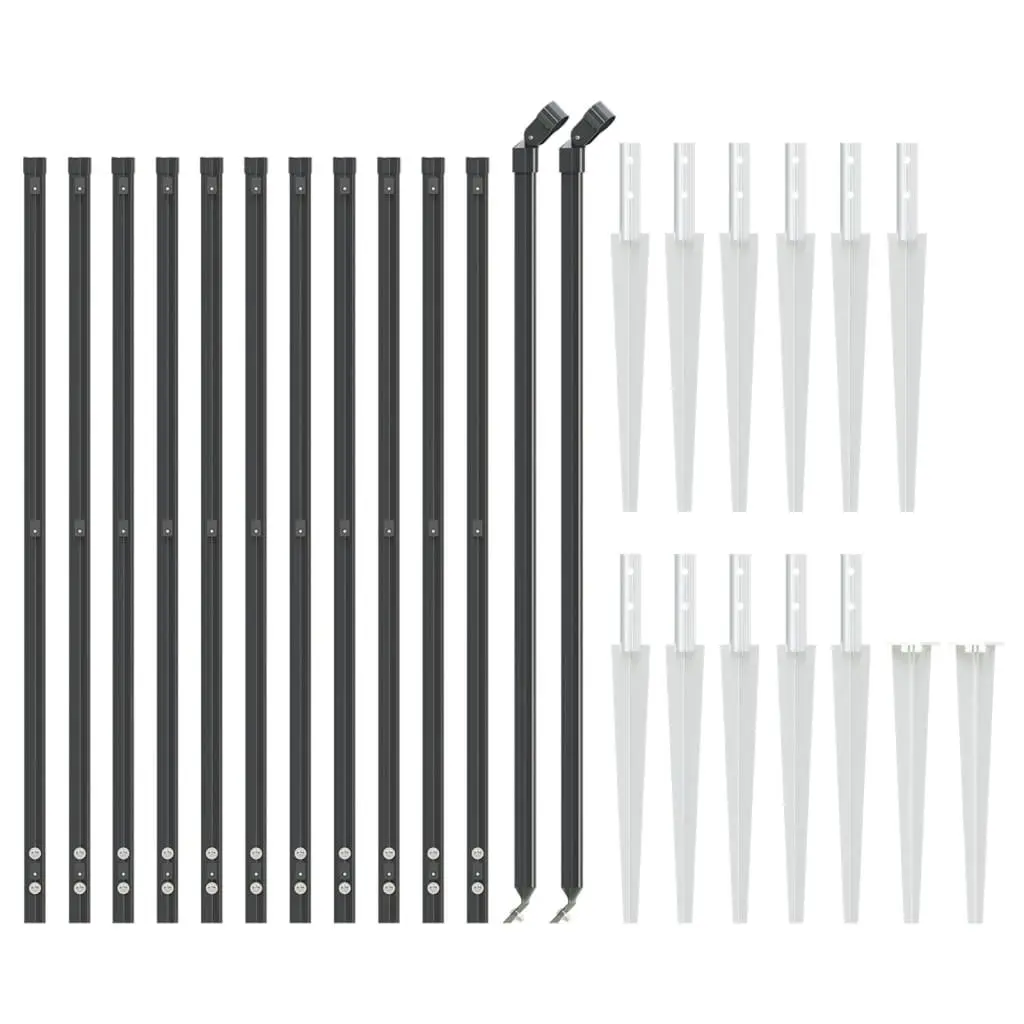 Wire Mesh Fence Panel for Gardens and Properties, Anthracite