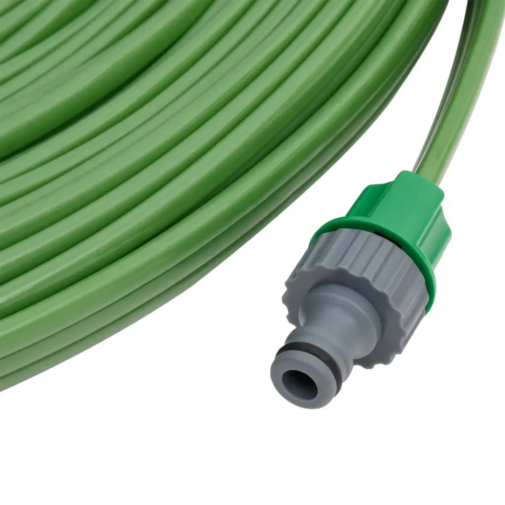3-Tube Sprinkler Hose PVC 15m Green Flexible Garden Watering Irrigation