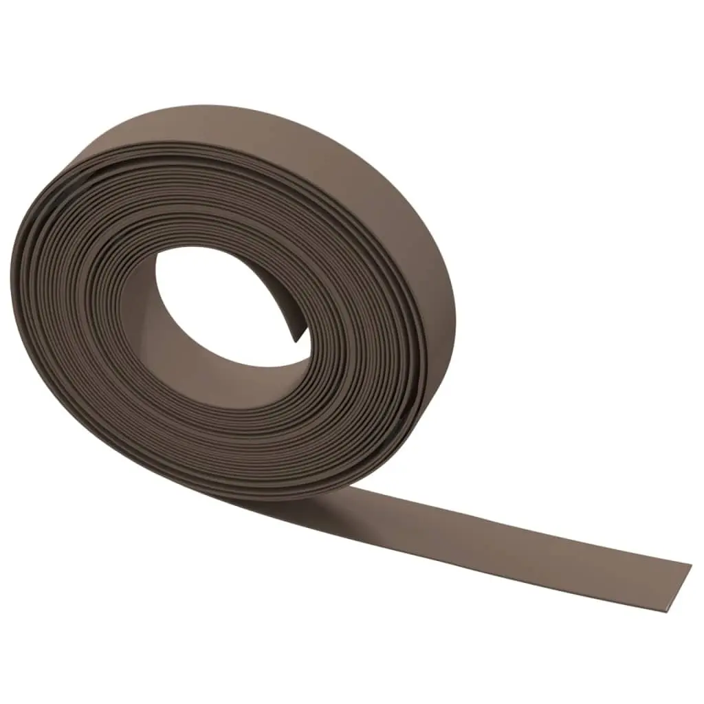 Garden Edging Border 10m Brown Flexible Lawn Edge Landscaping Barrier