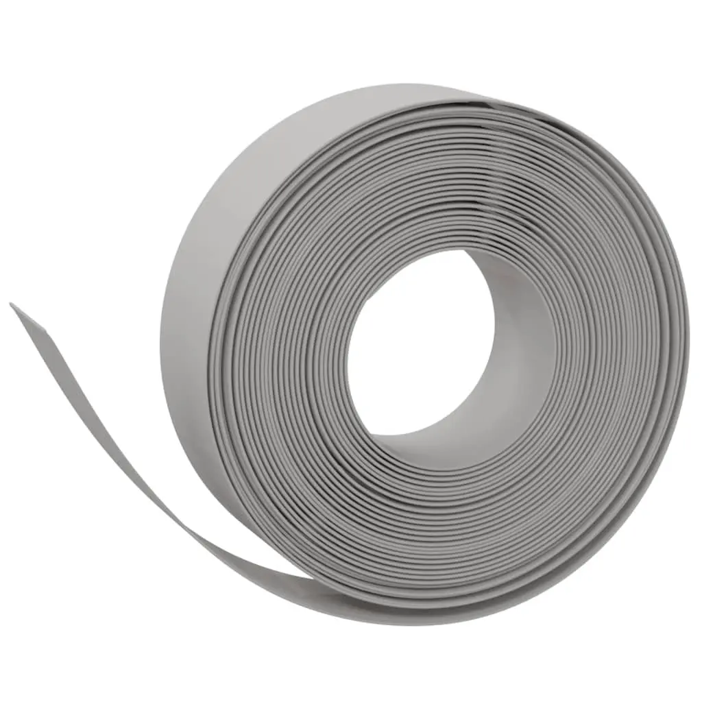 Garden Edging Flexible Polyethylene 10m 15cm Grey