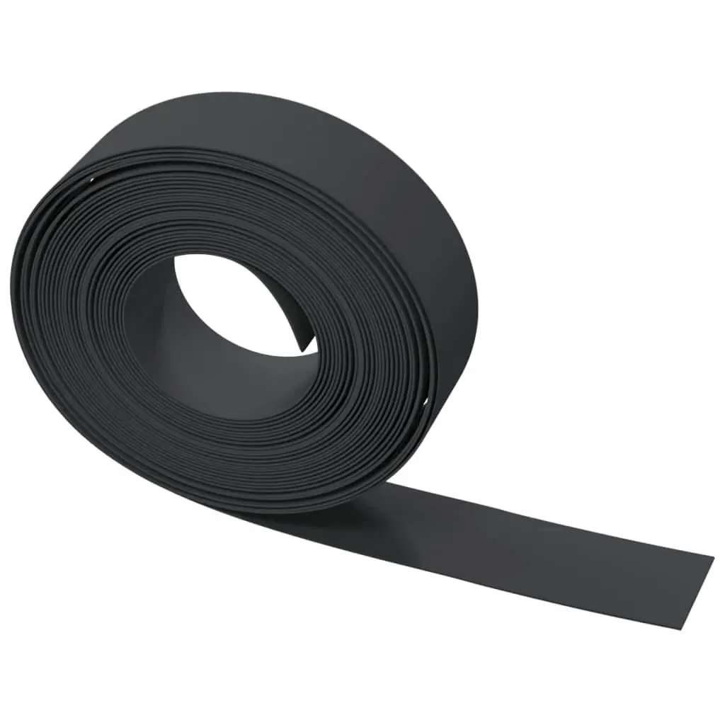 Flexible Garden Edging Black Polyethylene 10m Lawn Border for Path Flower Bed Pond