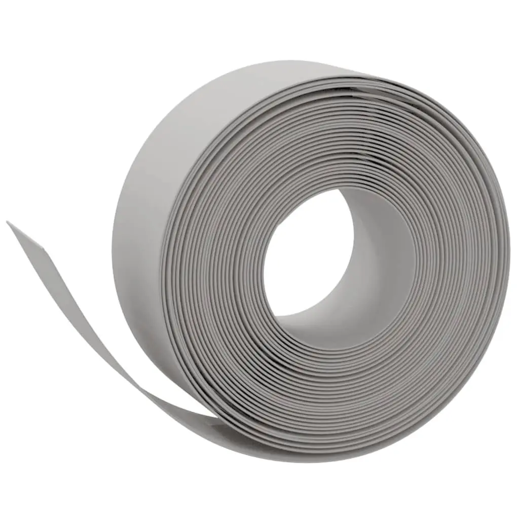 Garden Edging Flexible Polyethylene 10m Grey Lawn Edge Flower Bed Path Barrier