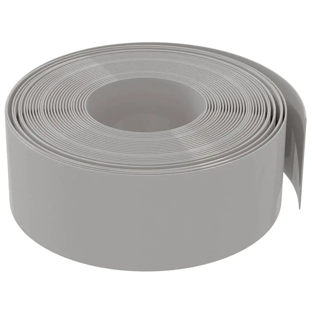 Garden Edging Flexible Polyethylene 10m Grey Lawn Edge Flower Bed Path Barrier