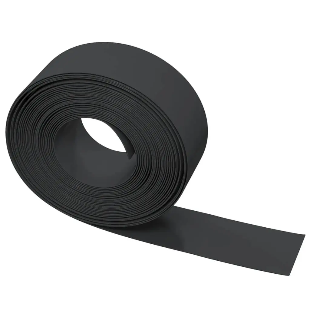 Garden Edging 10m Black Flexible Lawn Border Flower Bed Path Edging Barrier