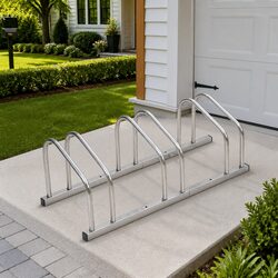 Practical 3-Bike Storage Rack for Home or Business