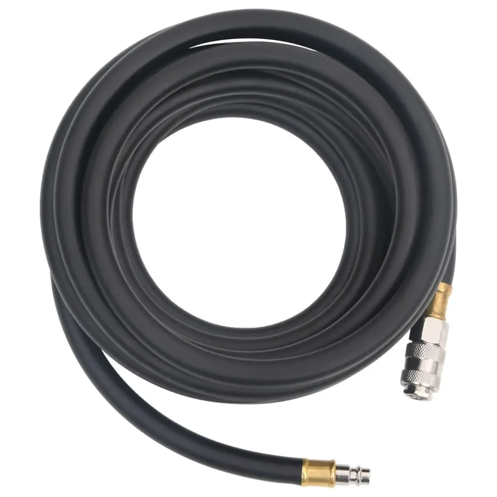 Hybrid Air Hose 5m Pneumatic Compressor Tool 3/8" BSPT Quick Coupler Black