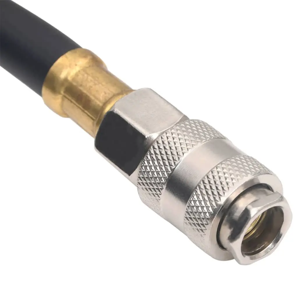 Hybrid Air Hose 5m Pneumatic Compressor Tool 3/8" BSPT Quick Coupler Black