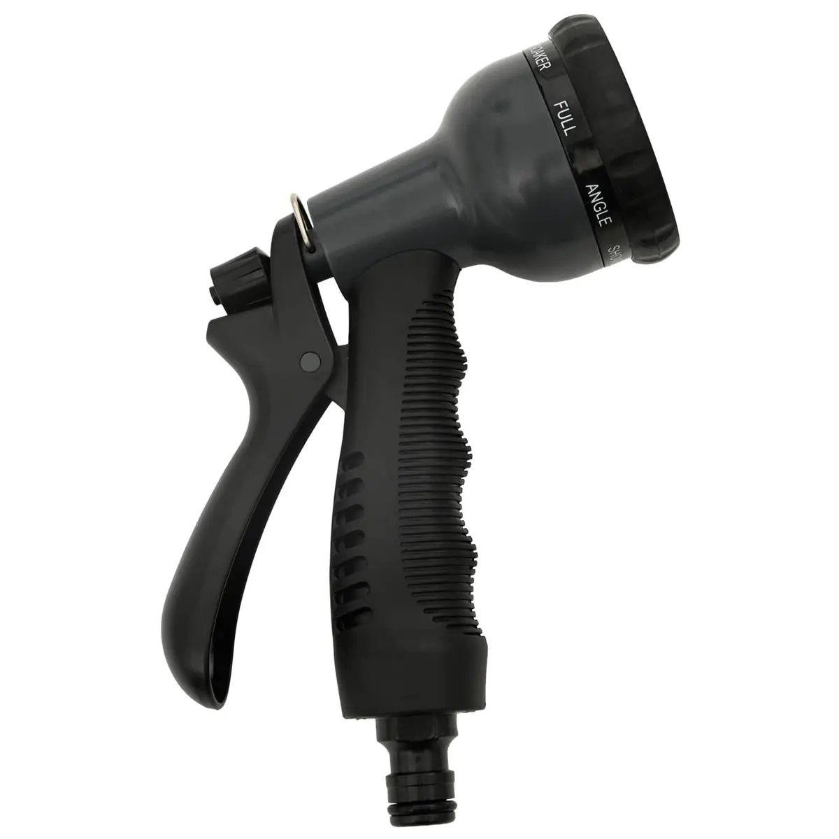 Garden Hose Stainless Steel 15m Silver with 8-Function Spray Nozzle