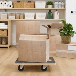 Practical 2 pcs Rectangular Furniture Trolley Set