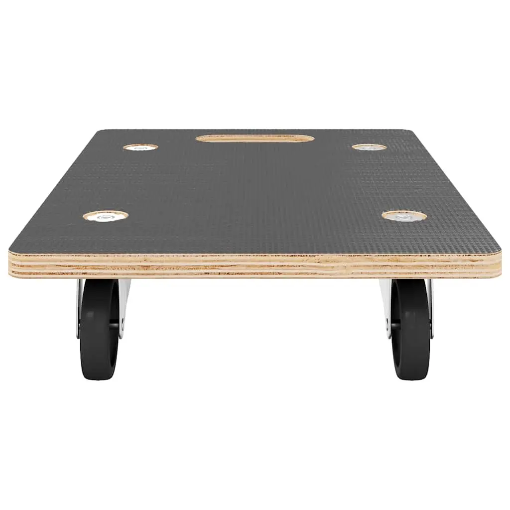 Transport Trolley Plywood Rectangular 50 x 35 x 11.5 cm Grey 2 pcs
