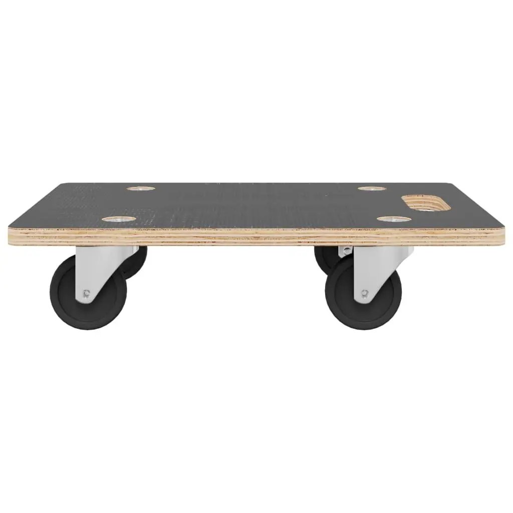 Transport Trolley Plywood Rectangular 60x40x11.5 cm Grey 250 kg Capacity 2 Piece